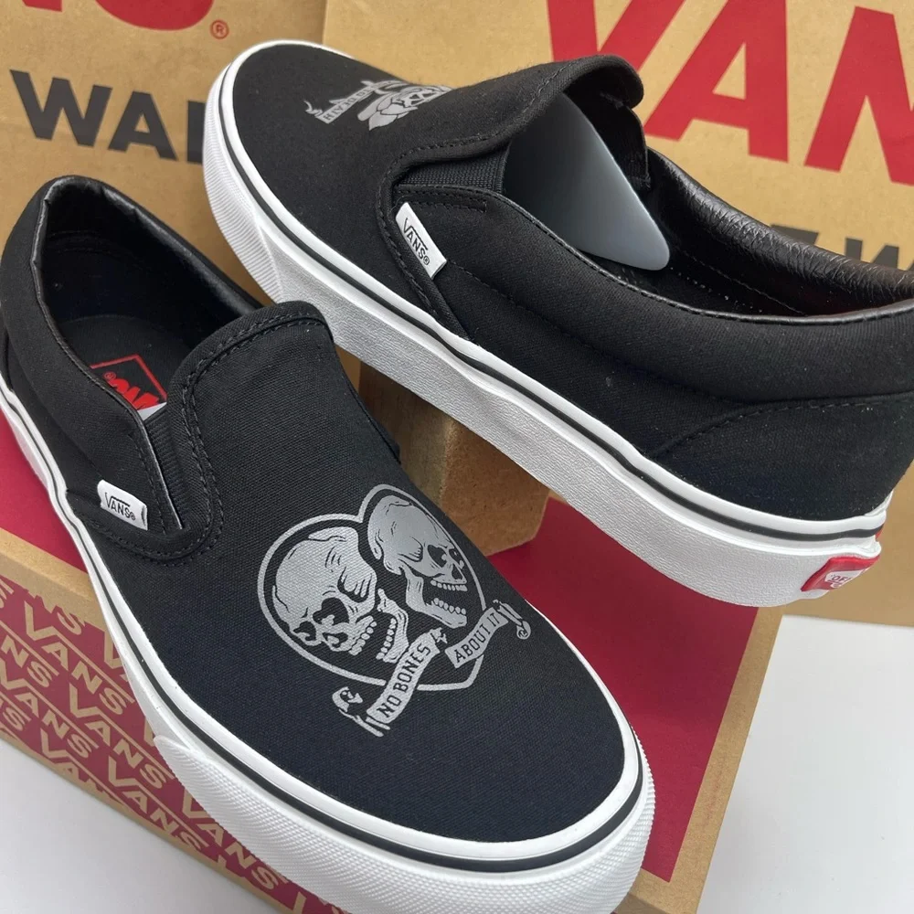 Vans Women's Classic Slip-On Love You To Death Black/ White Sneakers
VN0A5JMH6BT - Picture 11 of 16